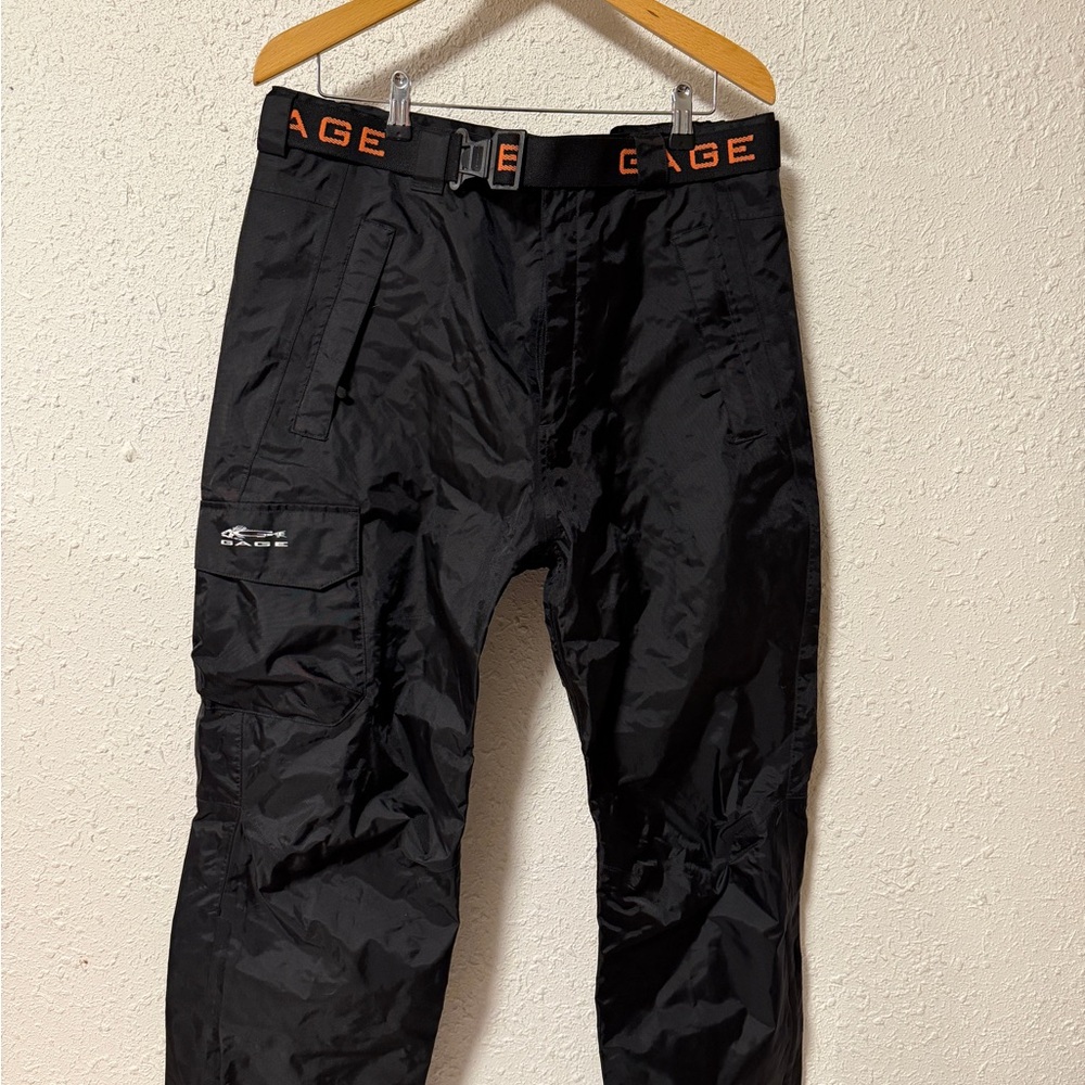 Black Rain Pants for Men